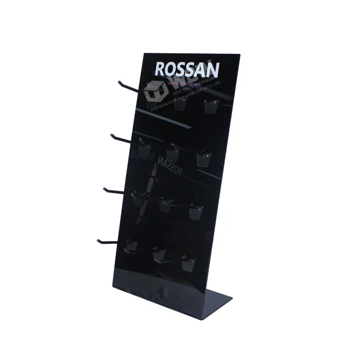 Acrylic Countertop Display with Hooks