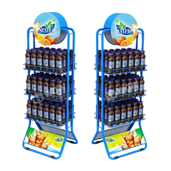 Metal Beer Wine Display Stand Racks