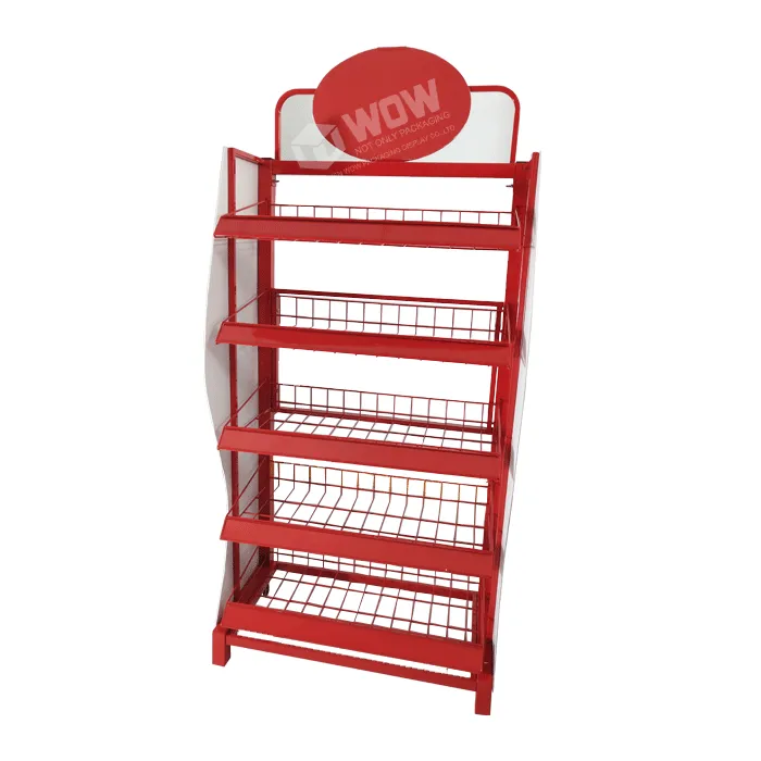 5-Layer Adjustable Metal Display Shelf