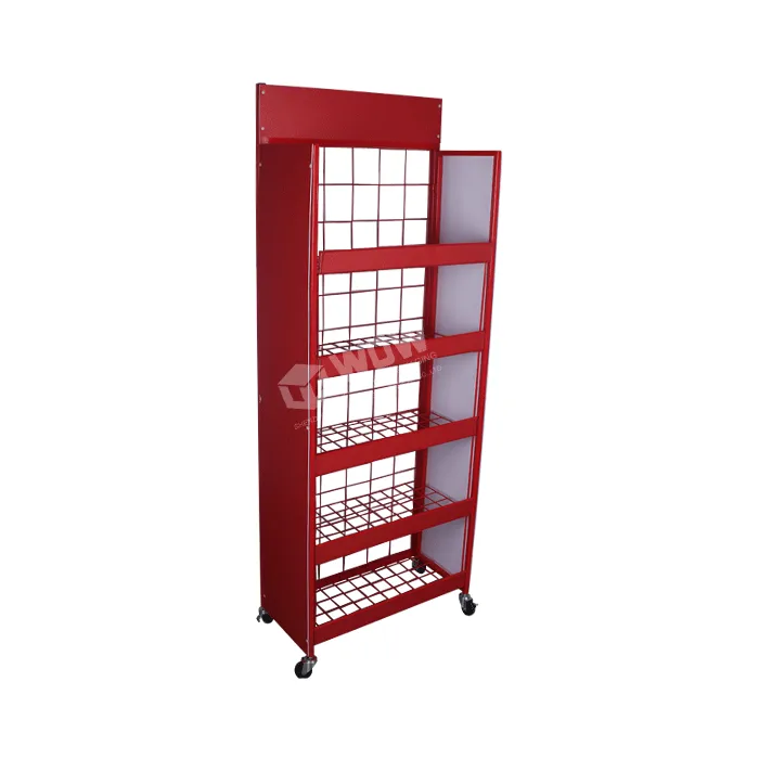 5-Layer Adjustable Metal Display Shelf