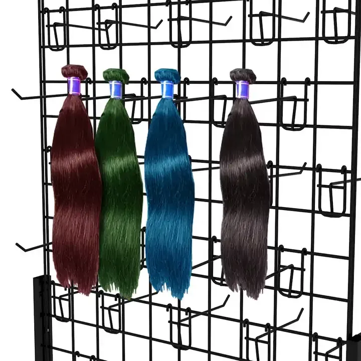 Custom Metal Display Stand for Hair Bundle 