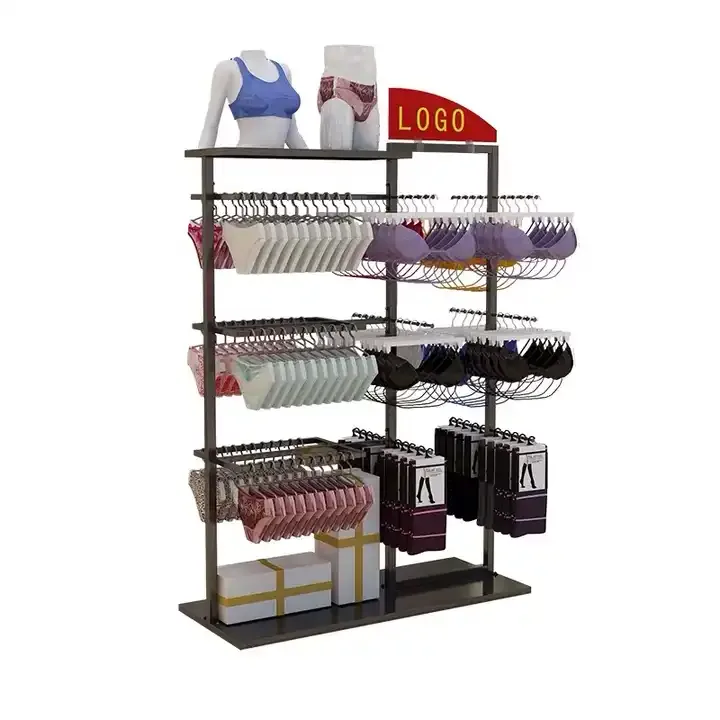 Multipurpose Metal Hanging Underwear Display Stand