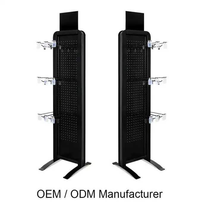 Metal Pegboard Display Stand