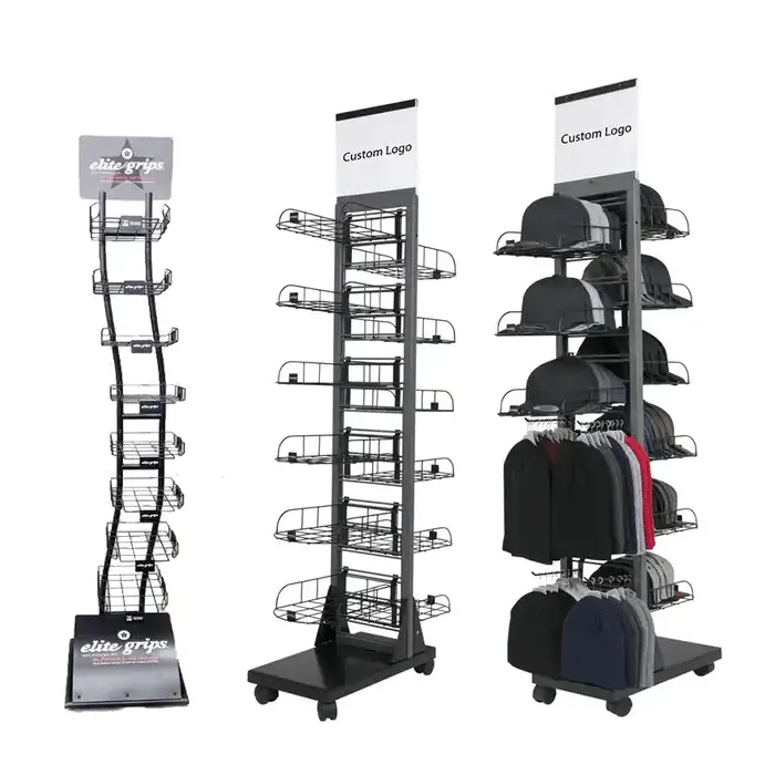 Retail Store Metal Cap Hat Display Rack
