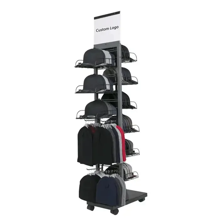 Retail Store Metal Cap Hat Display Rack