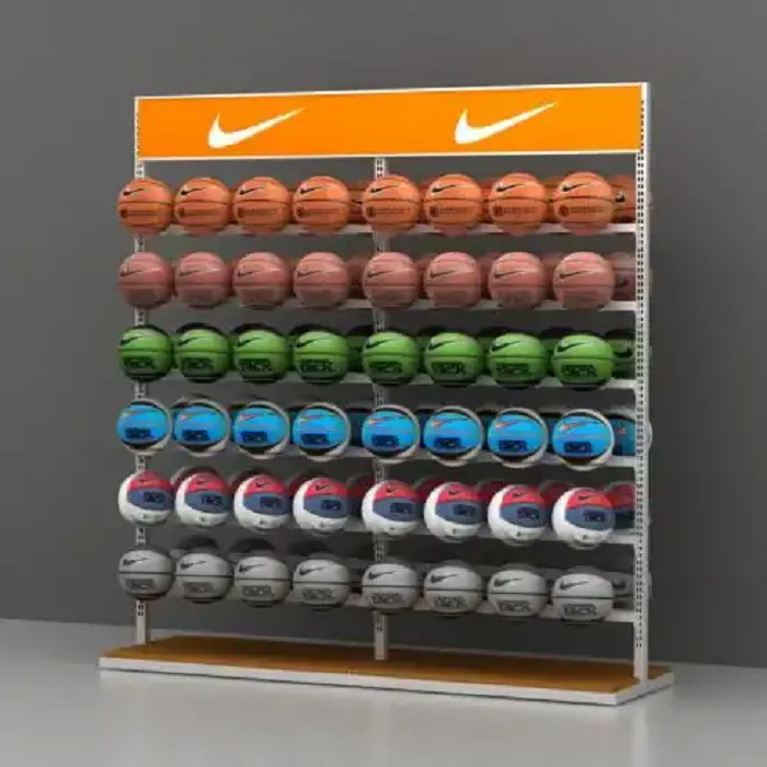 Double Sided Basketball Metal Display Stand 