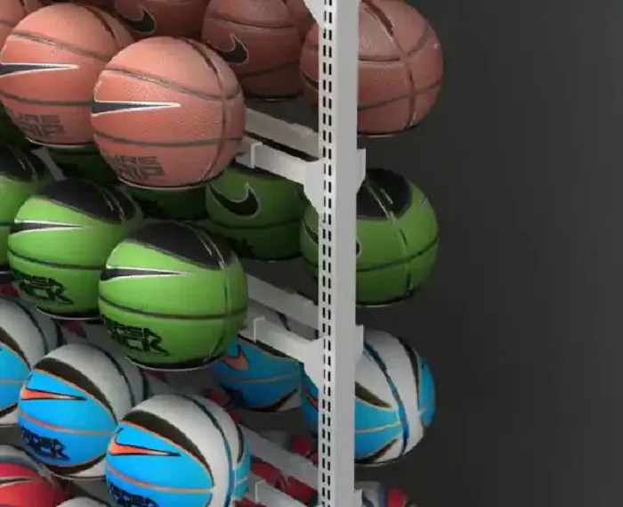 Double Sided Basketball Metal Display Stand 