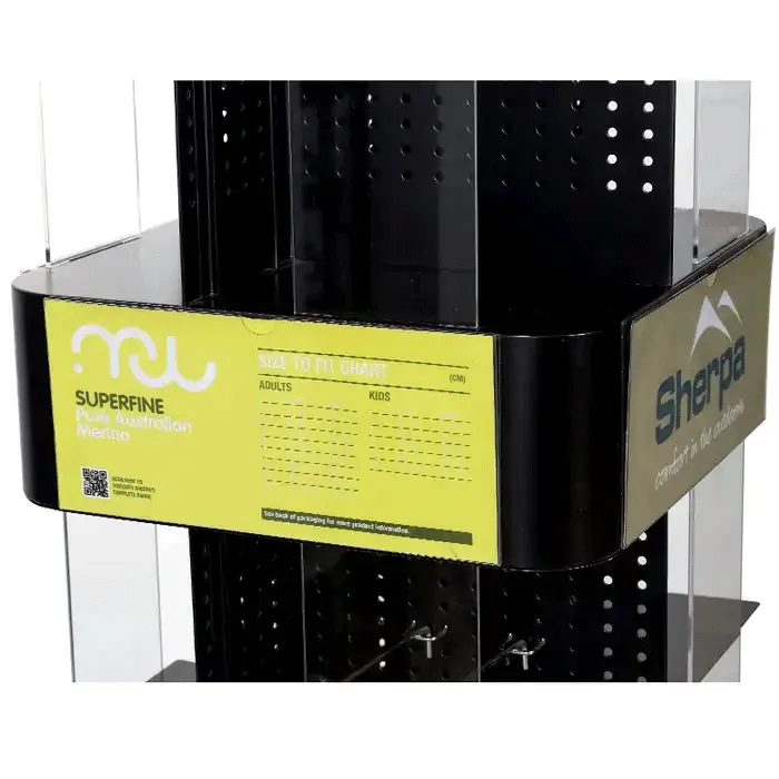 4 Sides Pegboard Rotating Shelf 