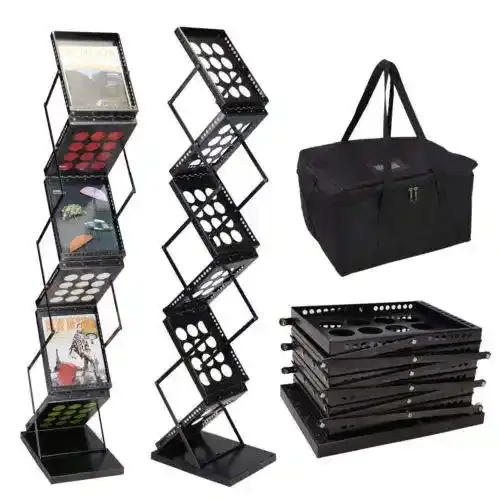 A4 Brochure Magazine Metal Floor Display stand