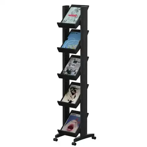 A4 Brochure Magazine Metal Floor Display stand