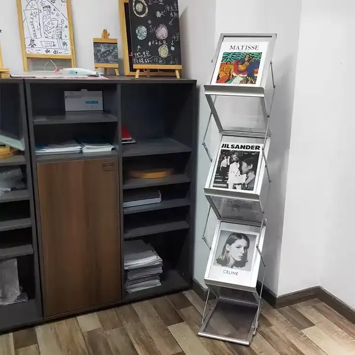 Metal Brochure Floor Display Stand