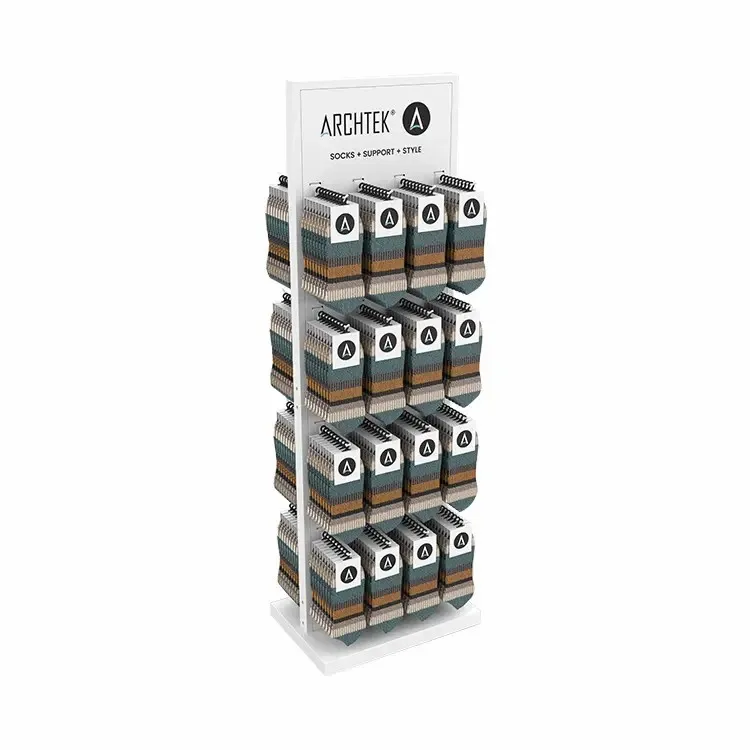 Metal Sock Floor Display Stand 