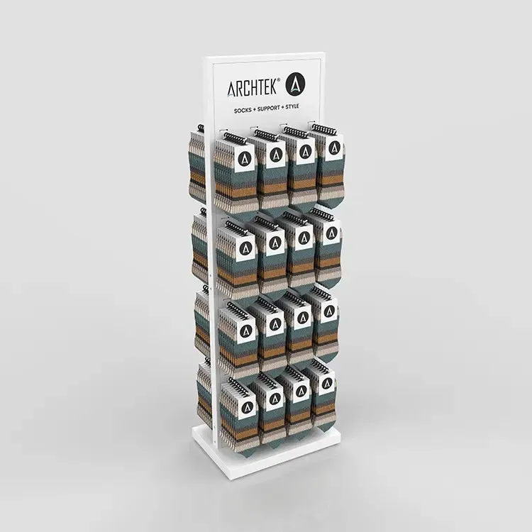 Metal Sock Floor Display Stand 