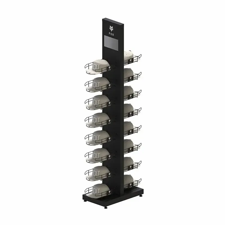  Customized Metal Floor Hat Display Stand