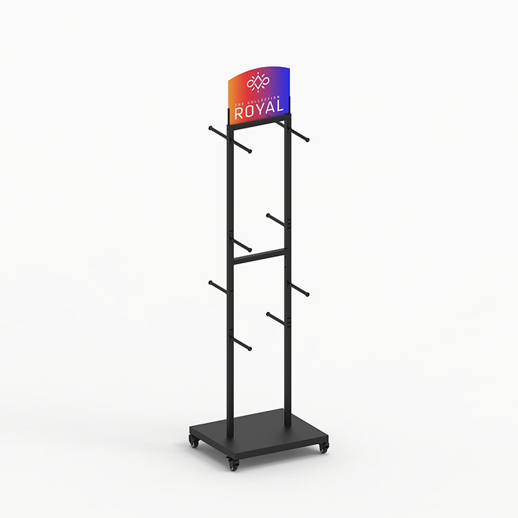 Pegboard Floor Handbag Display Rack Bags Display Stands With Hooks