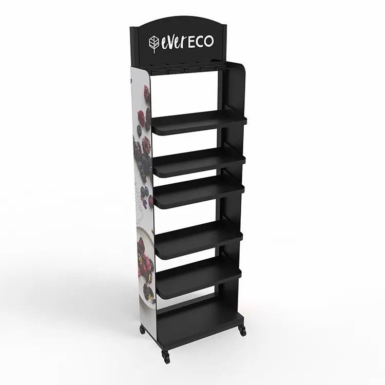 Tea Cup Coffee Cup Mug Display Shelf Retail Store 6 Tier Metal Floor