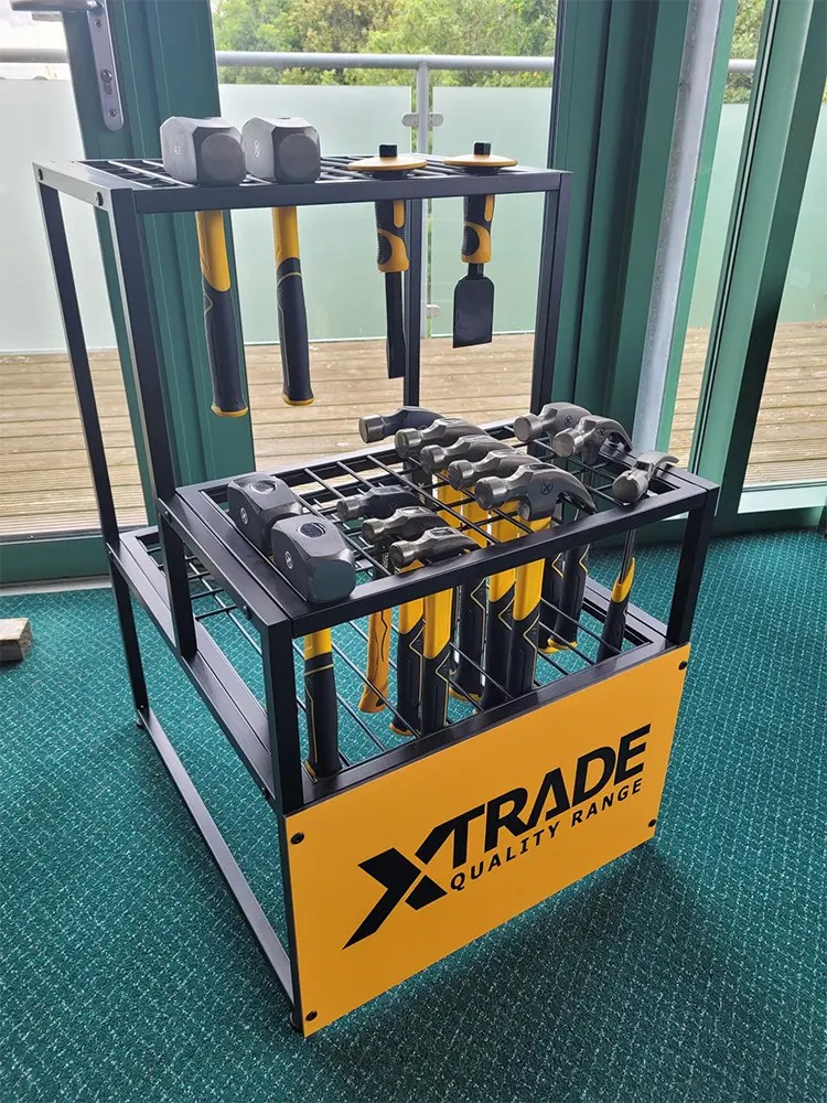 3-step Tool Hammer Display Rack Metal Hardware Shop Store Fixtures 