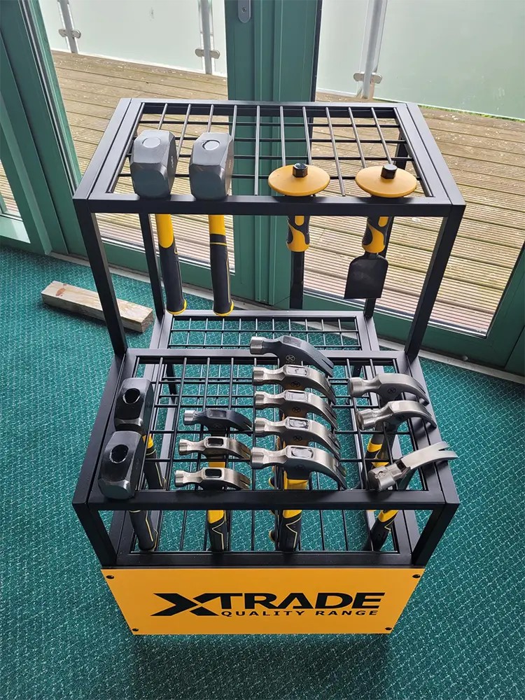 3-step Tool Hammer Display Rack Metal Hardware Shop Store Fixtures 