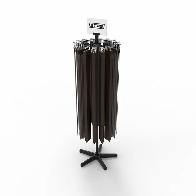 Custom Shop Retail Spinning Belt Rack Metal Belt Display Stand