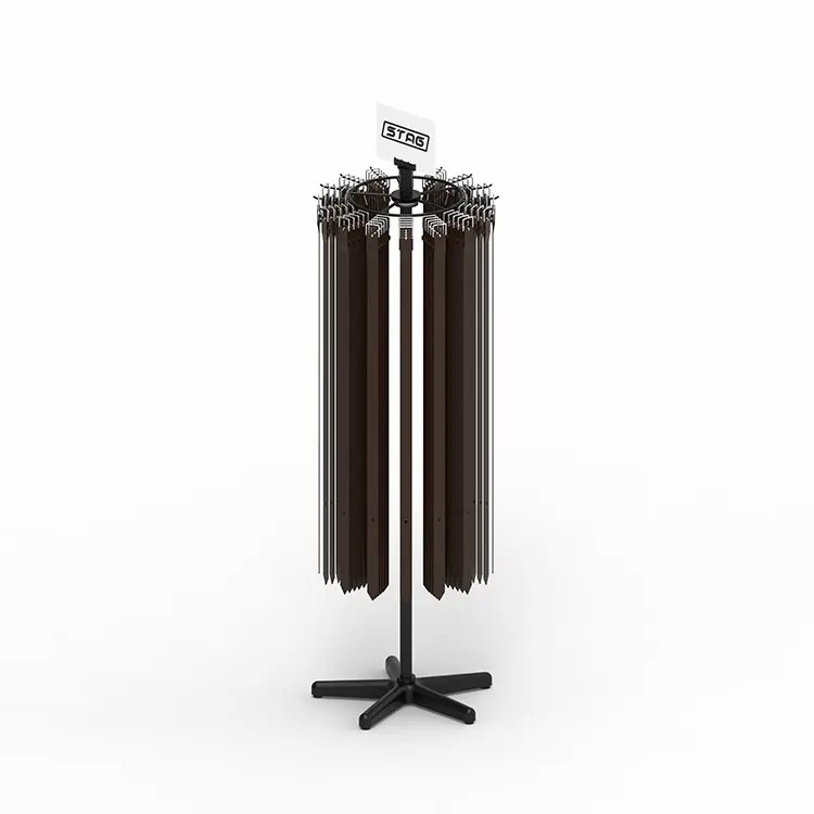 Custom Shop Retail Spinning Belt Rack Metal Belt Display Stand