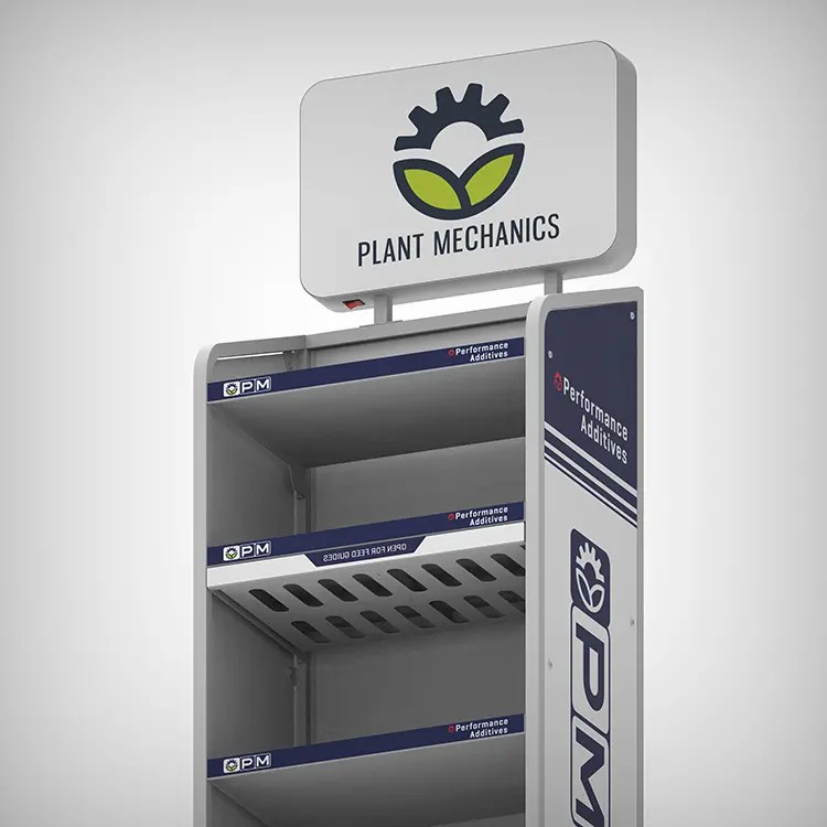 Metal 4-tier Plant Product Display Stands Plant Mechanic Product Display Unit