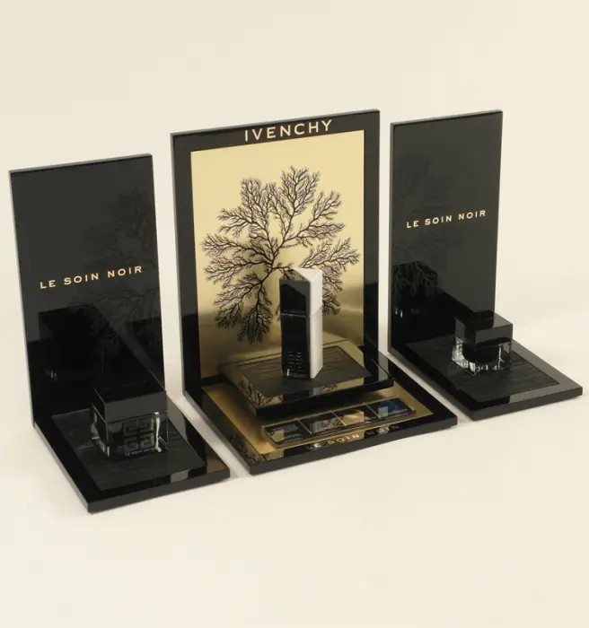 Custom Acrylic Countertop Cosmetics Products Shop Display Stand 